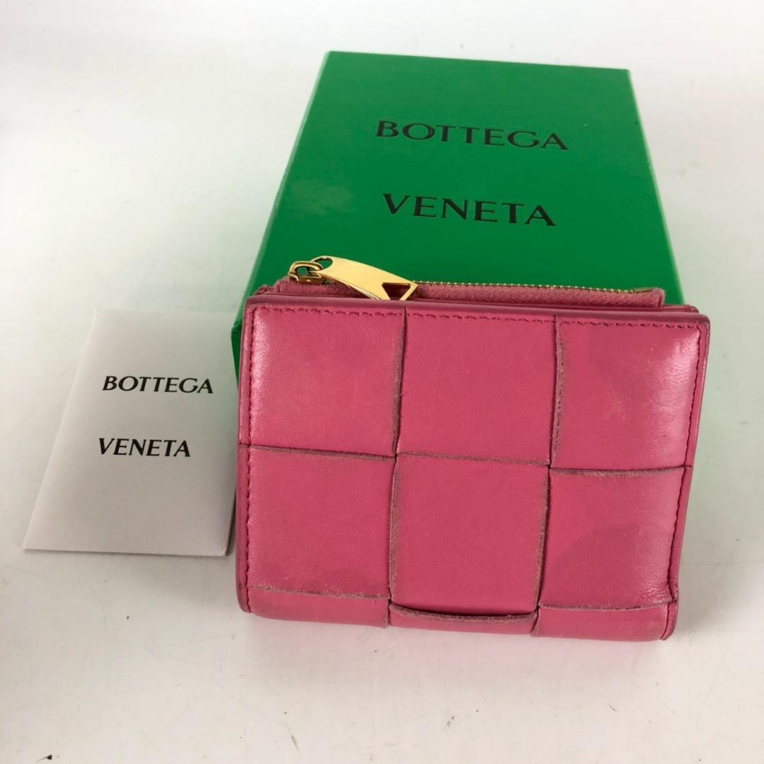 BOTTEGA VENETA ボッテガヴェネタ 折り財布 ピンク レディース