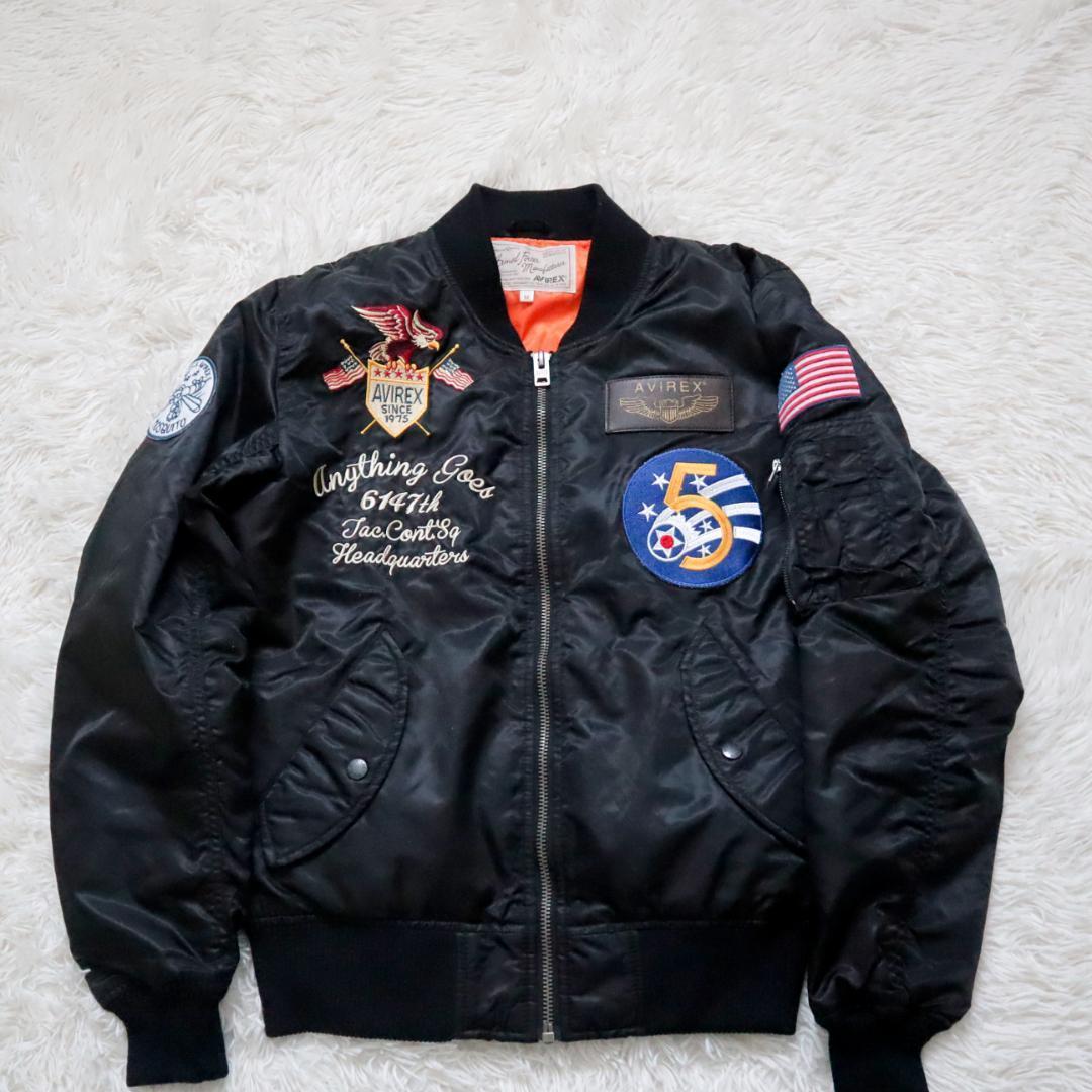 【極美品】AVIREX MA-1 フライトジャケット 5th AIR FORCE