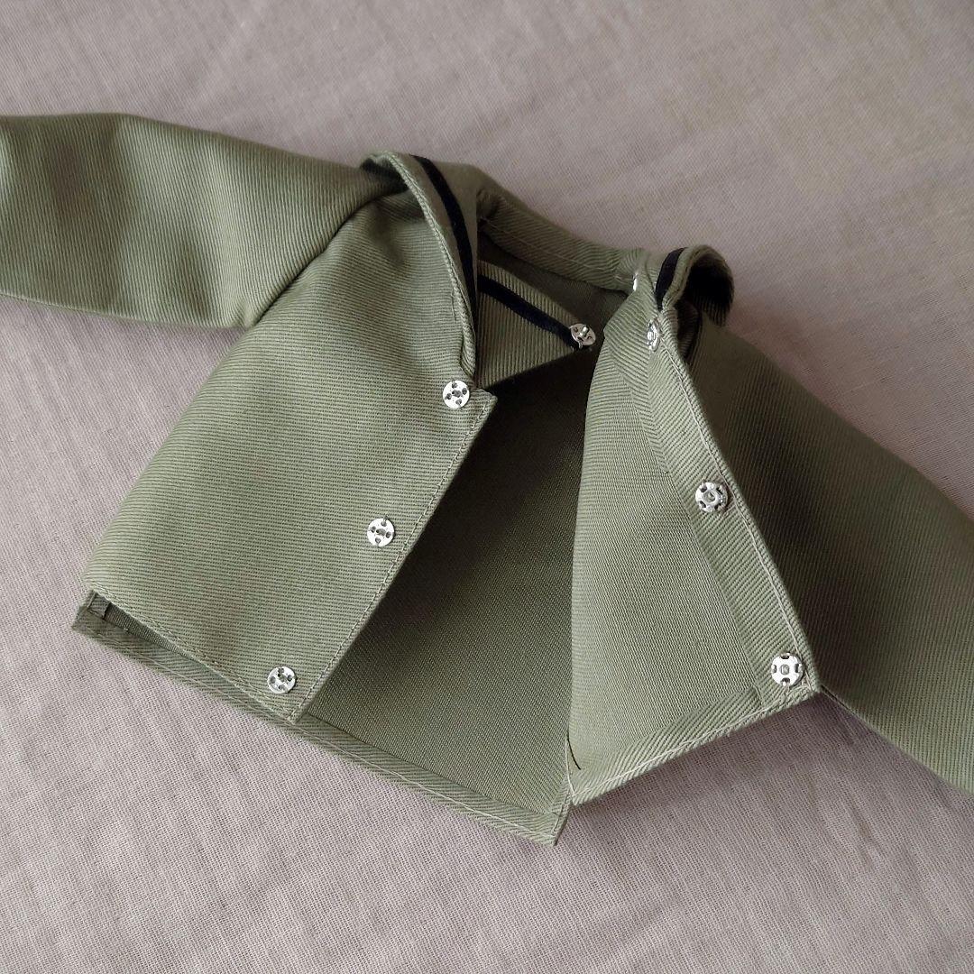 ドール用　衣装(オリーブ)　アウトフィット　1/4サイズ　ハンドメイド