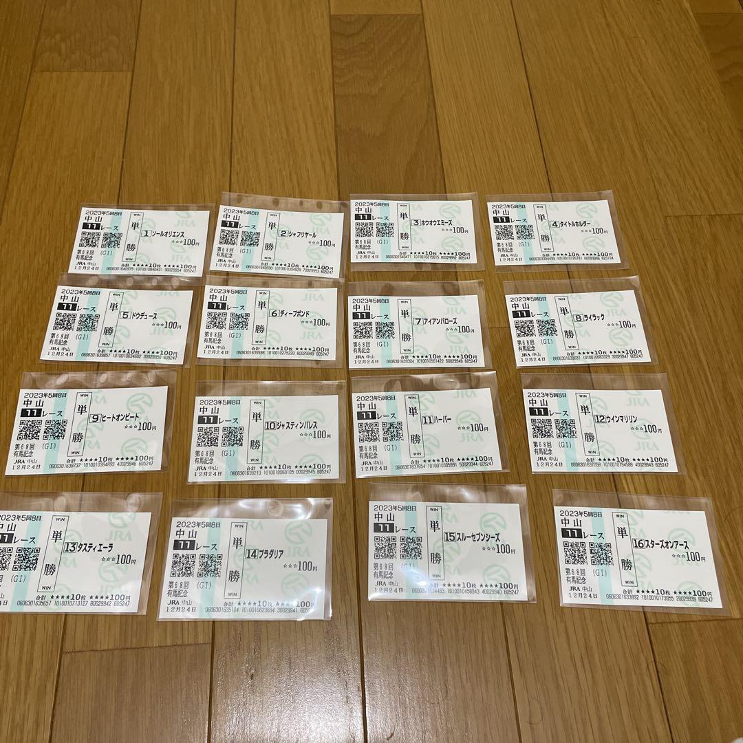 有馬記念 現地馬券 セット