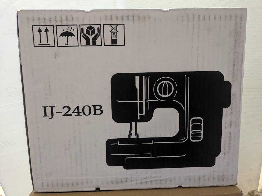 ジャノメ 電動ミシン コンパクト ブラック IJ-240B 新品