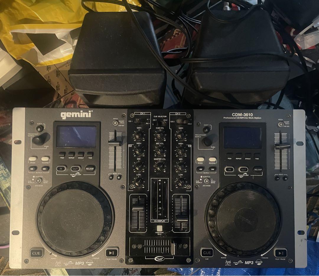 gemini CDM−3610 ジェミニ DJワークステーション スピーカー付