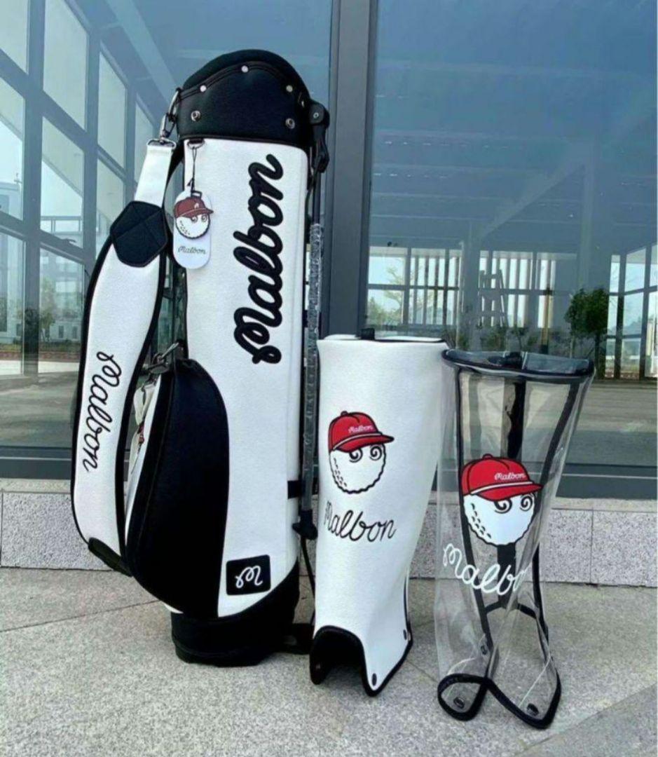 新品 マルボン Malbon ゴルフ キャディバッグ　スタンド式