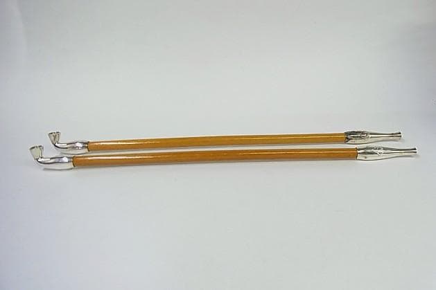 【E-173】銀煙管 裏千家 未使用の中古品 南鐐煙管 一双 木村清五郎造 【E-173】銀煙管 裏千家 未使用の中古品 南鐐煙管 一双 木村清五郎造
