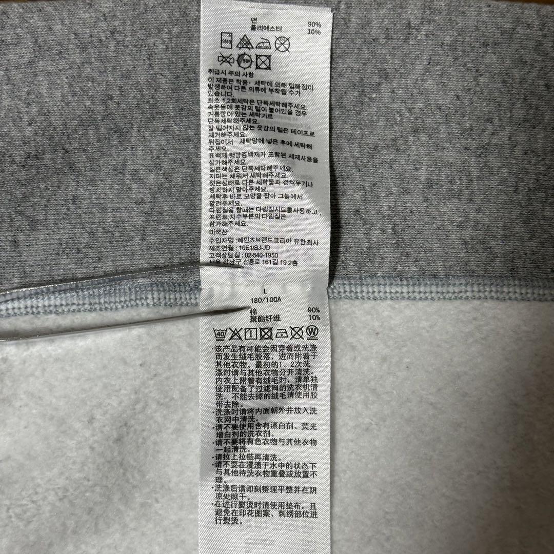 【L】【赤タグ】Champion NYU リバースウィーブ スウェット USA製