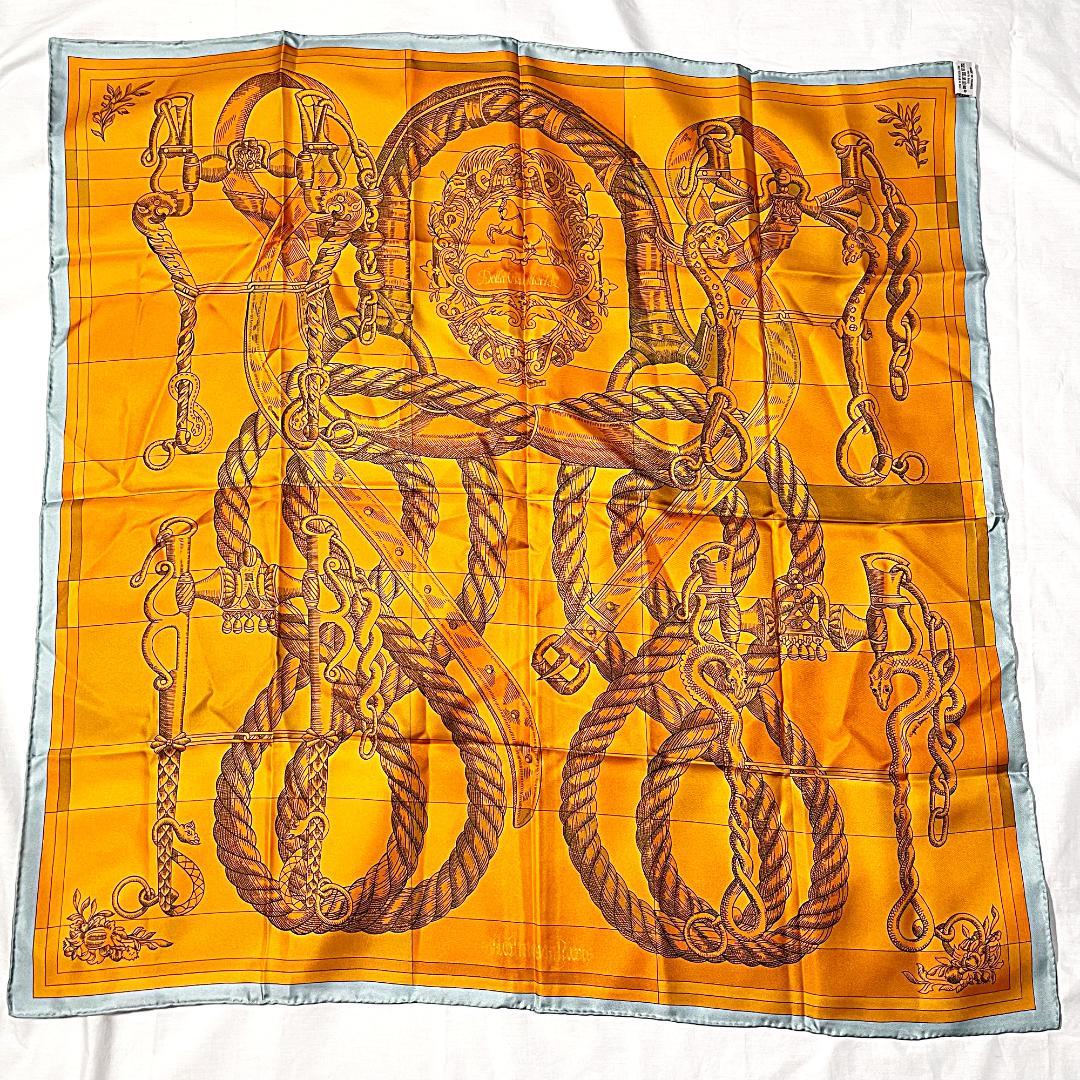 美品 HERMES エルメス カレ90 ダブルフェイス デッラ カヴァッレリア