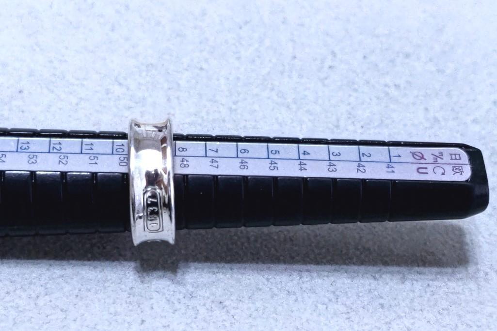 極美品 TIFFANY&Co. ティファニー 1837 ナローリング 9号～10号