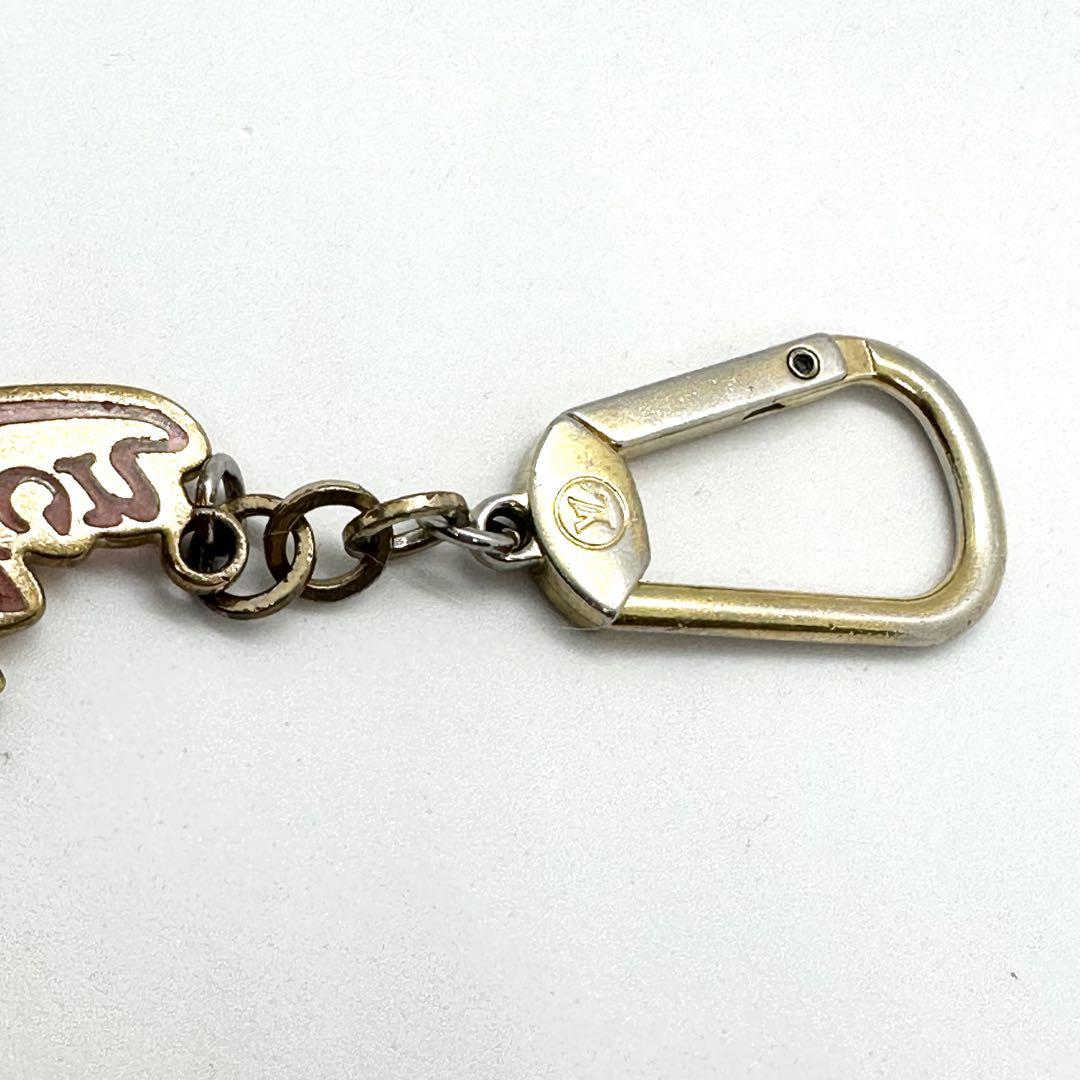 希少✨ LOUIS VUITTON キーホルダー キーリング 筆記体ロゴ