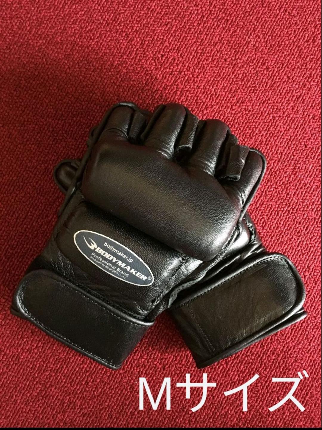 【新品】オープンフィンガーグローブMサイズ(ブラック)