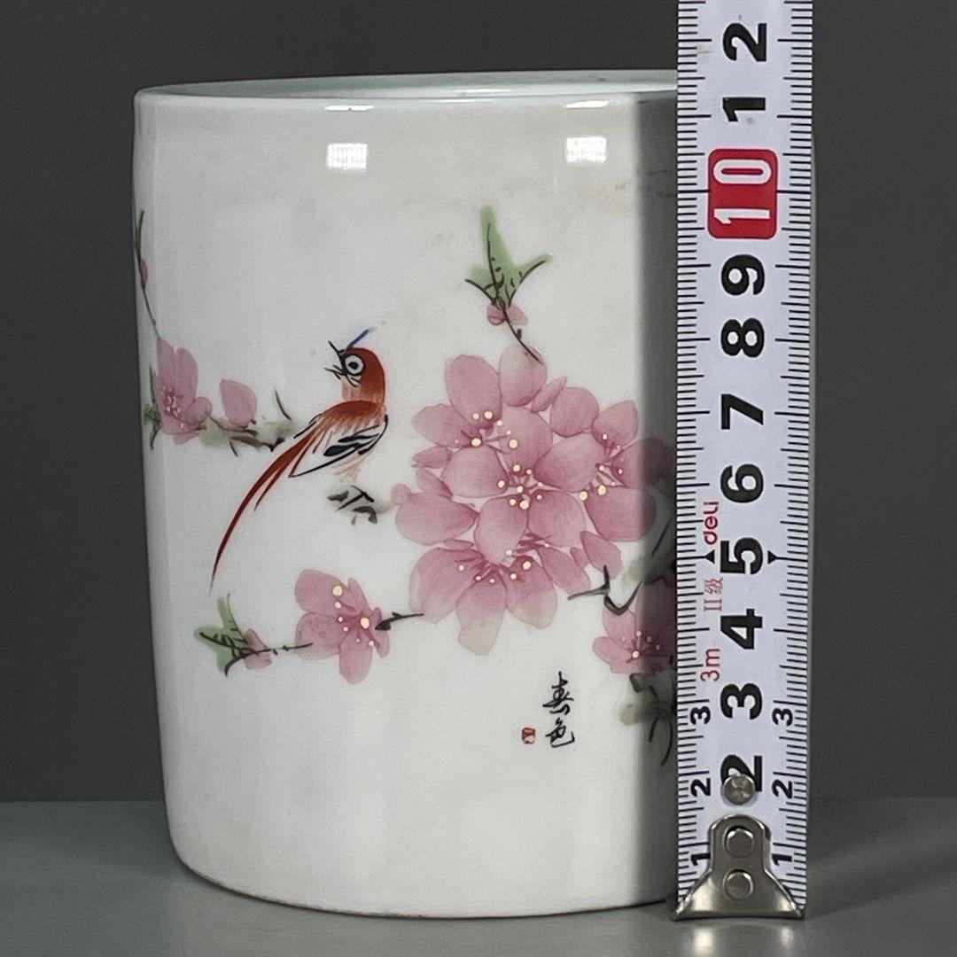 パステル花鳥筆箱 景徳鎮 陶磁器 装飾品 現代工芸品 美術品 置物 パステル花鳥紋の筆箱 景徳鎮 陶磁器 装飾品 現代工芸品 美術品