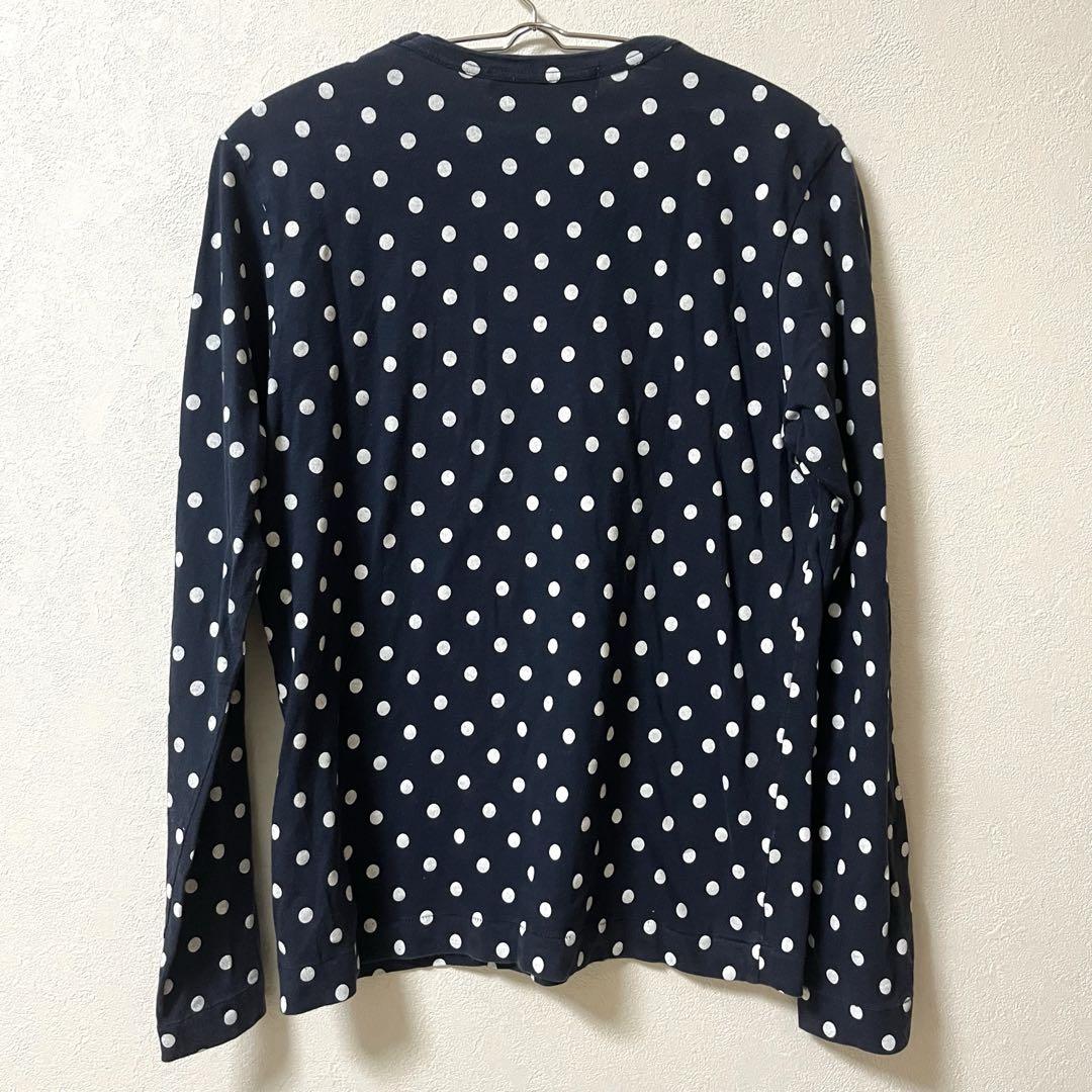 PLAY COMME des GARÇONS ドット柄長袖Tシャツ L