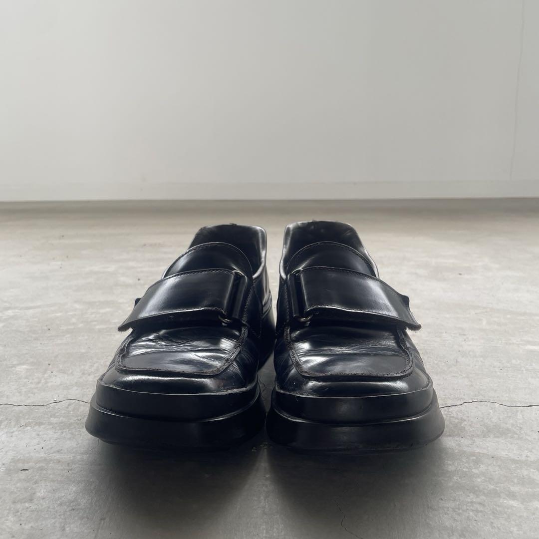 靴 prada 1999ss Velcro shoes brown 7