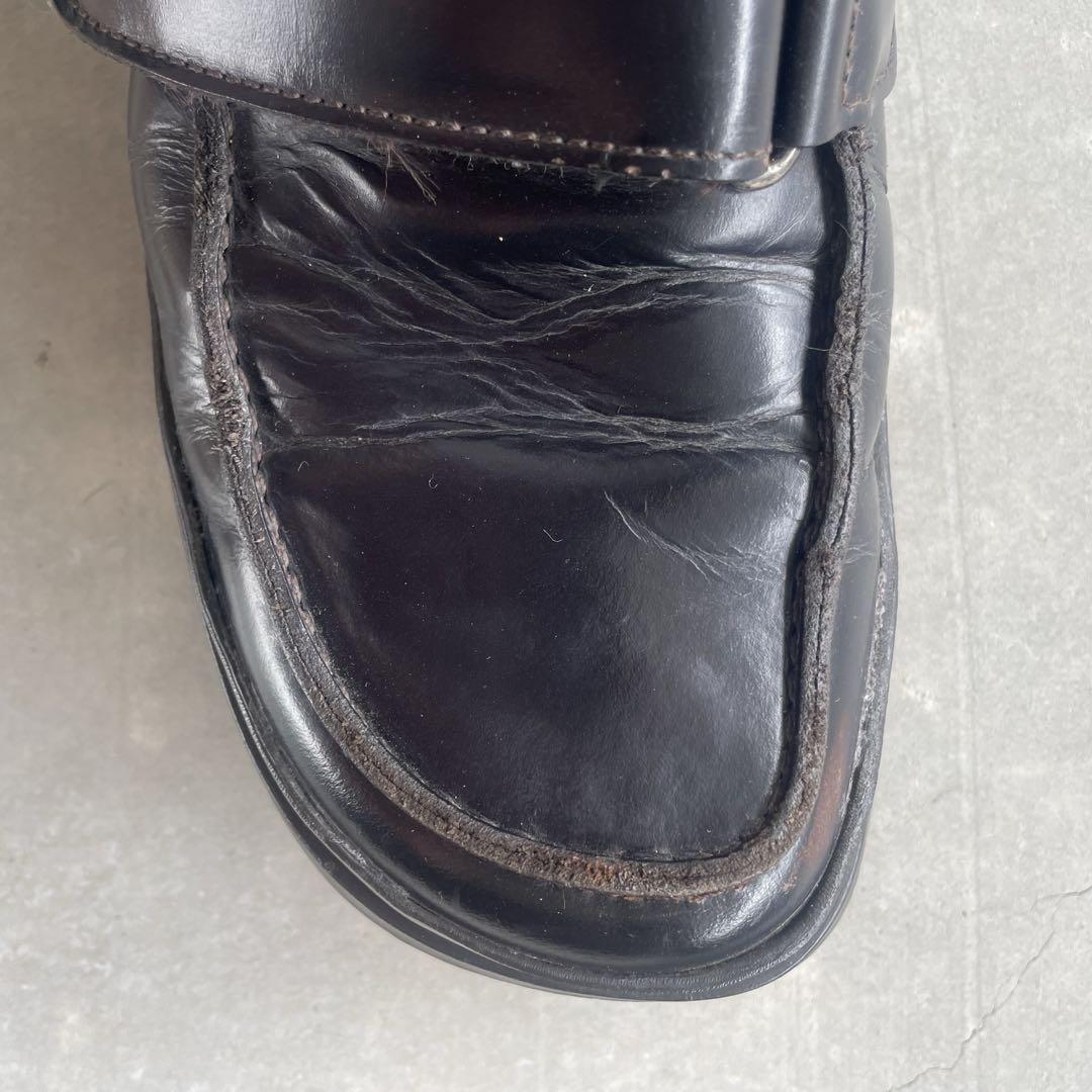 靴 prada 1999ss Velcro shoes brown 7