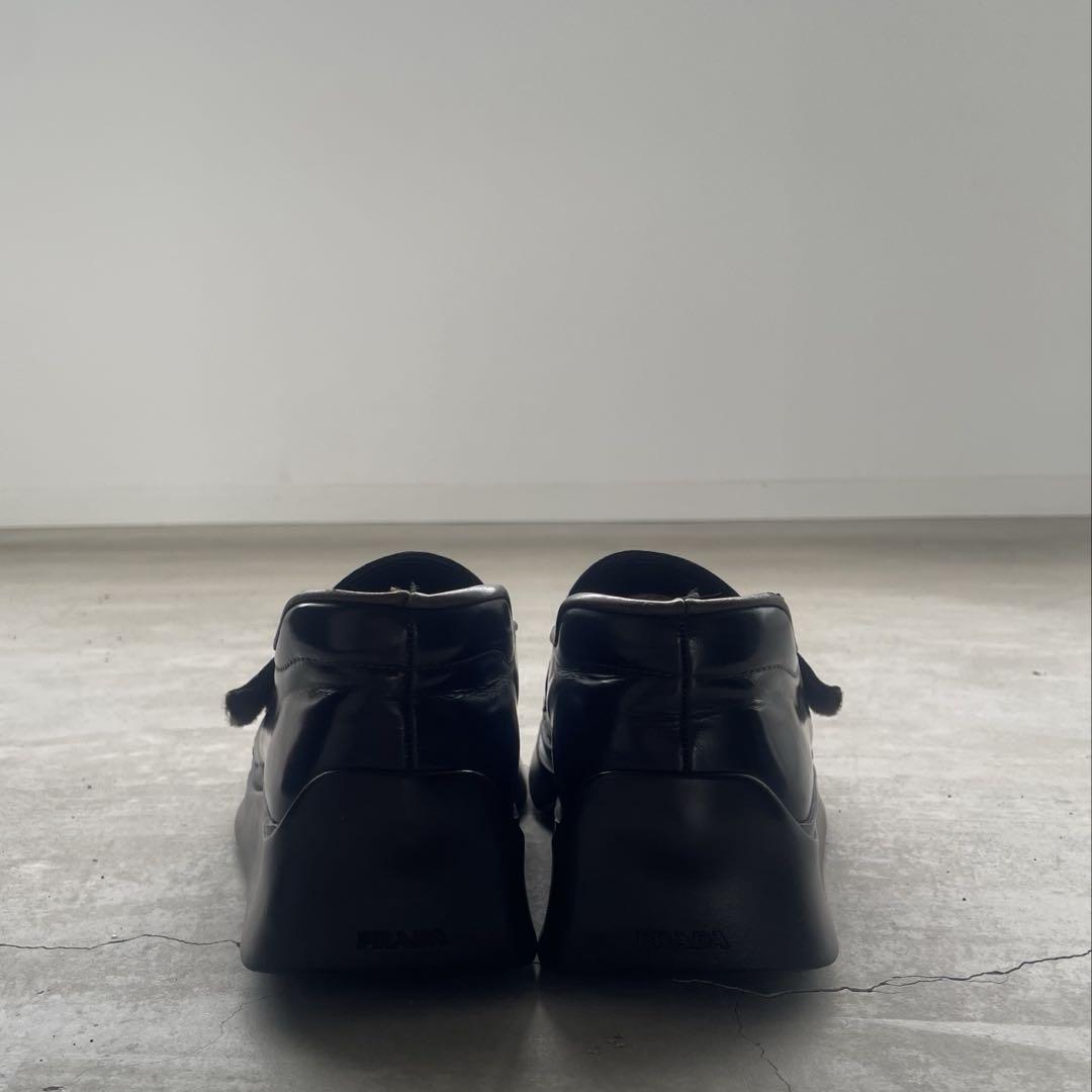 靴 prada 1999ss Velcro shoes brown 7