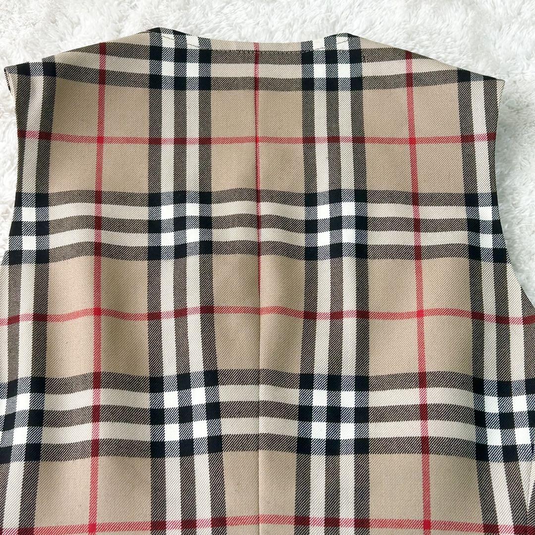【美品】バーバリー ノバチェック ベスト ジレ ウール ビンテージ 9号 美品】バーバリー ノバチェック ベスト ジレ ウール ビンテージ