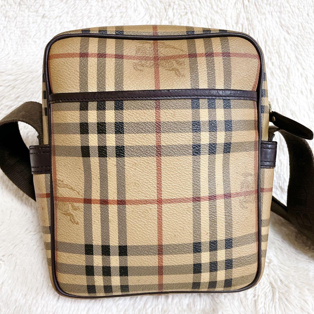 美品 希少 BURBERRY シャドーホース ボックス ショルダーバッグ PVC 画像3