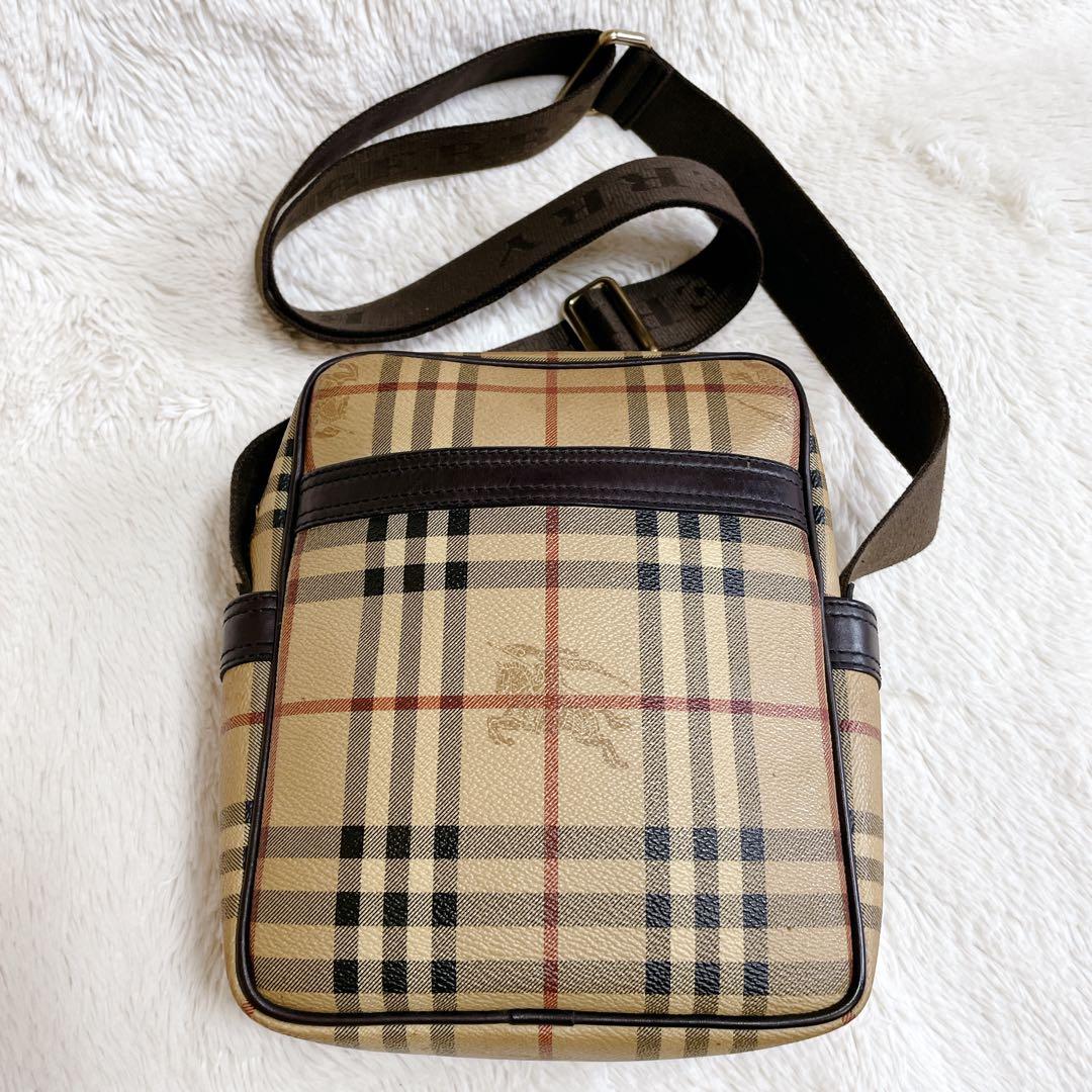 美品 希少 BURBERRY シャドーホース ボックス ショルダーバッグ PVC 画像5