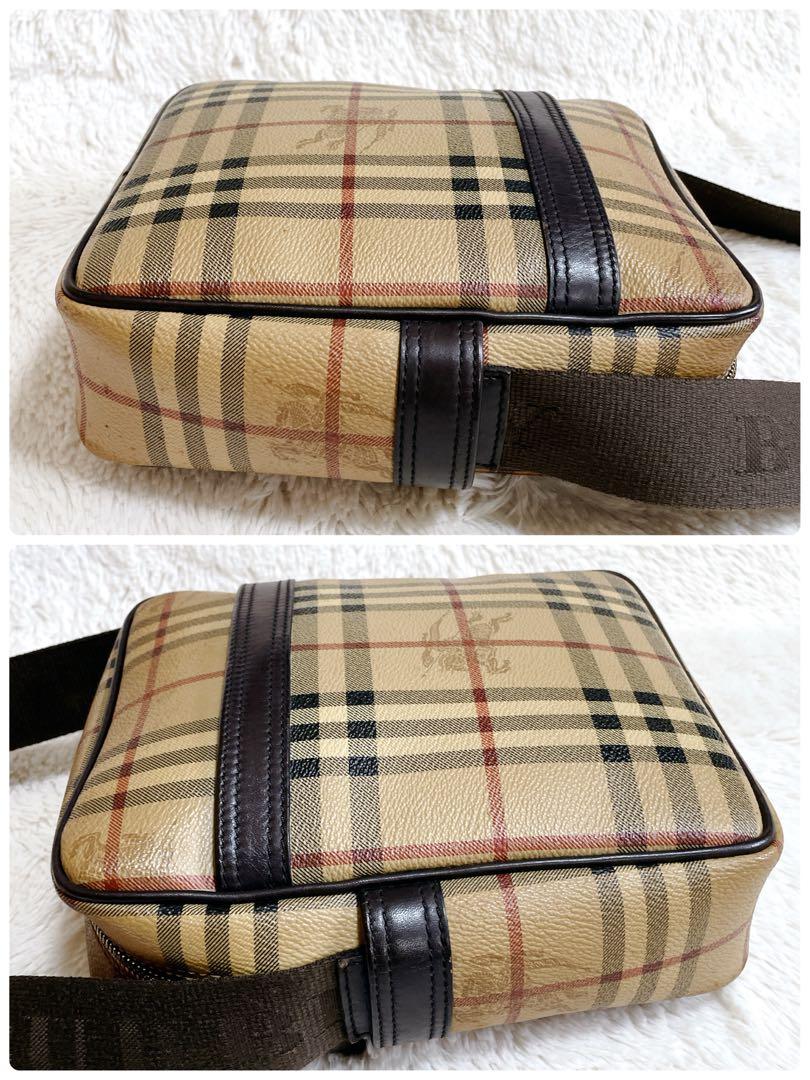 美品 希少 BURBERRY シャドーホース ボックス ショルダーバッグ PVC 画像6