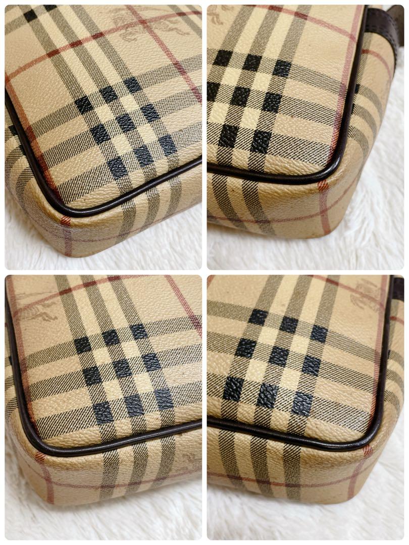 美品 希少 BURBERRY シャドーホース ボックス ショルダーバッグ PVC 画像7