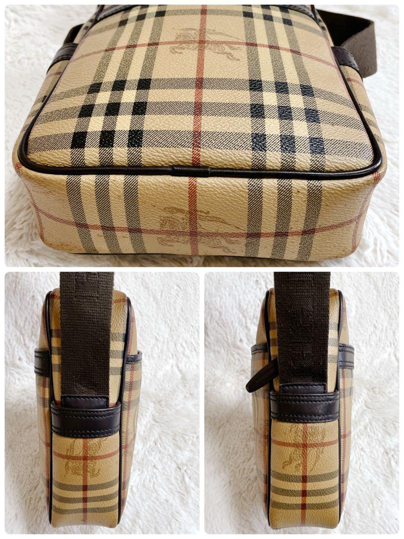 美品 希少 BURBERRY シャドーホース ボックス ショルダーバッグ PVC 画像8