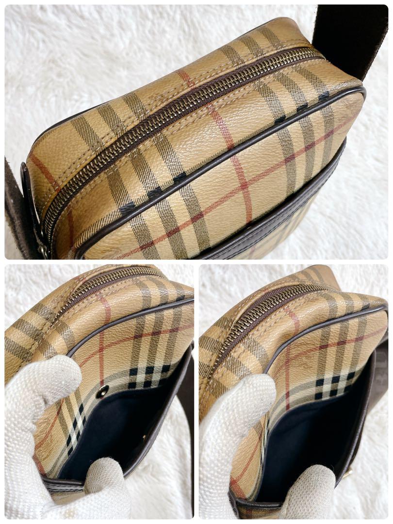 美品 希少 BURBERRY シャドーホース ボックス ショルダーバッグ PVC 画像9