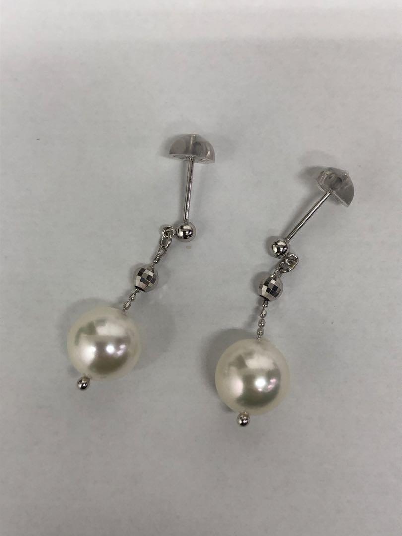 アコヤ パール ピアス K18WG