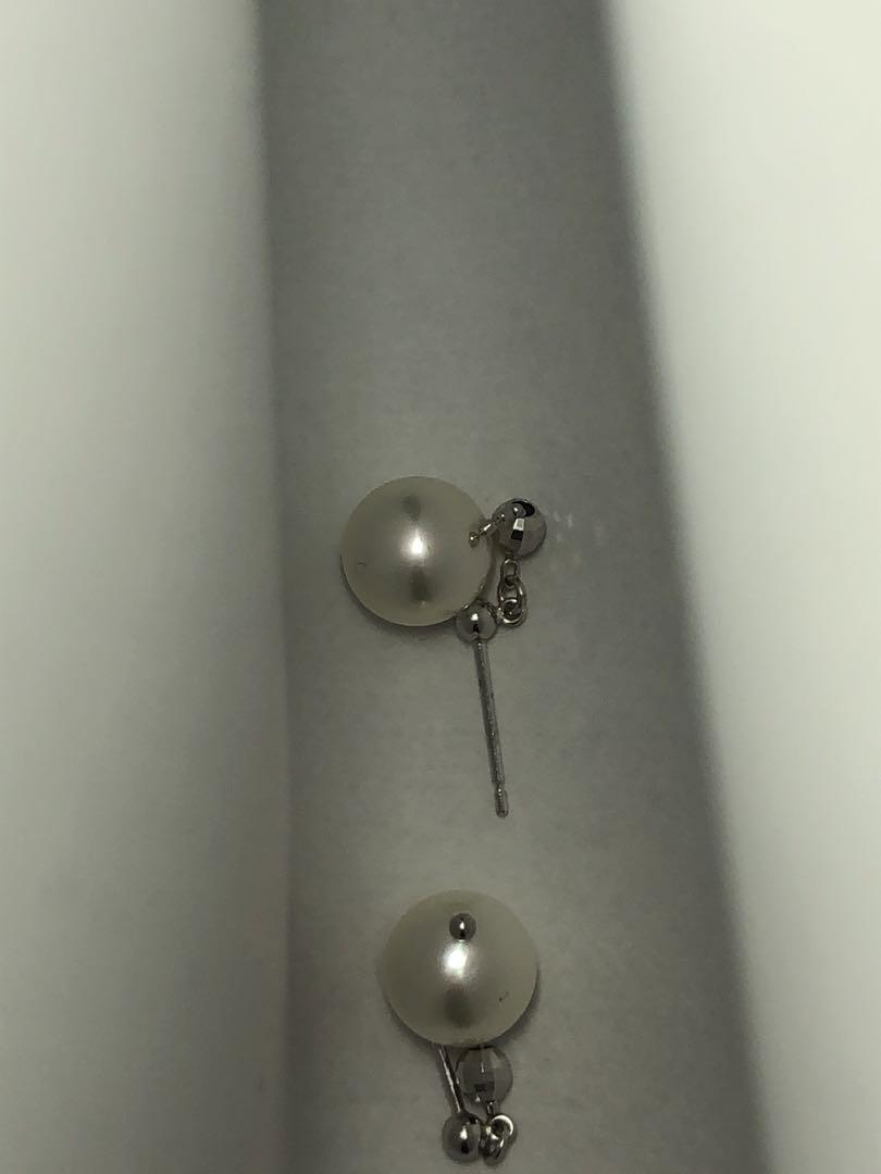 アコヤ パール ピアス K18WG