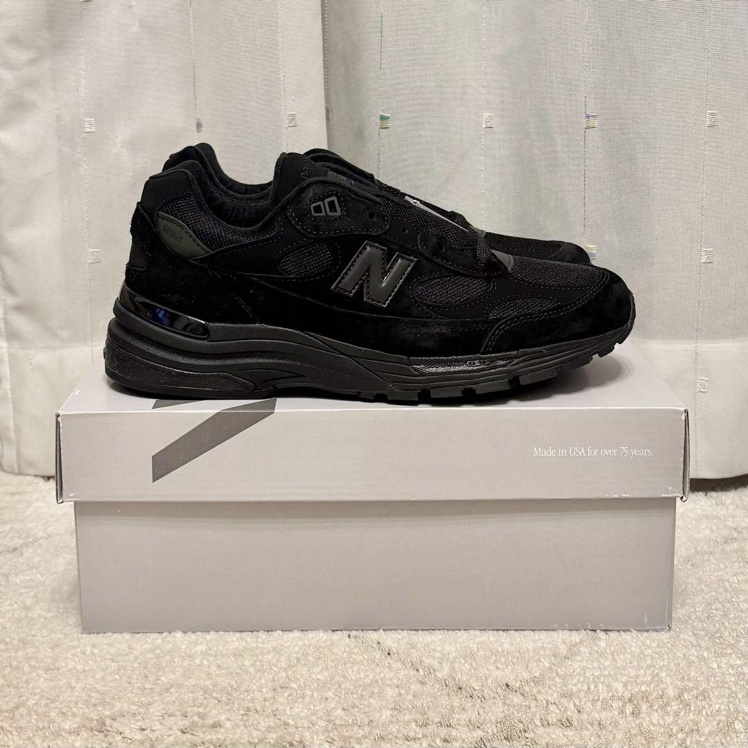 靴 27.5cm NEW BALANCE MR992 TB BLACK U992TB