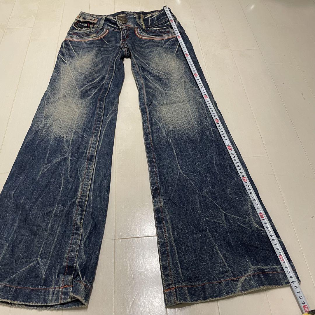 フェードブルーデニム　平成　y2k ギャル　お兄系