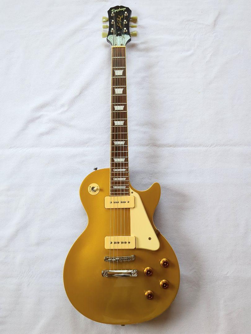 Epiphone Les Paul 1956 ゴールドエレキギター p90 Epiphone 1956 Les Paul Pro Electric Guitar Metallic Gold