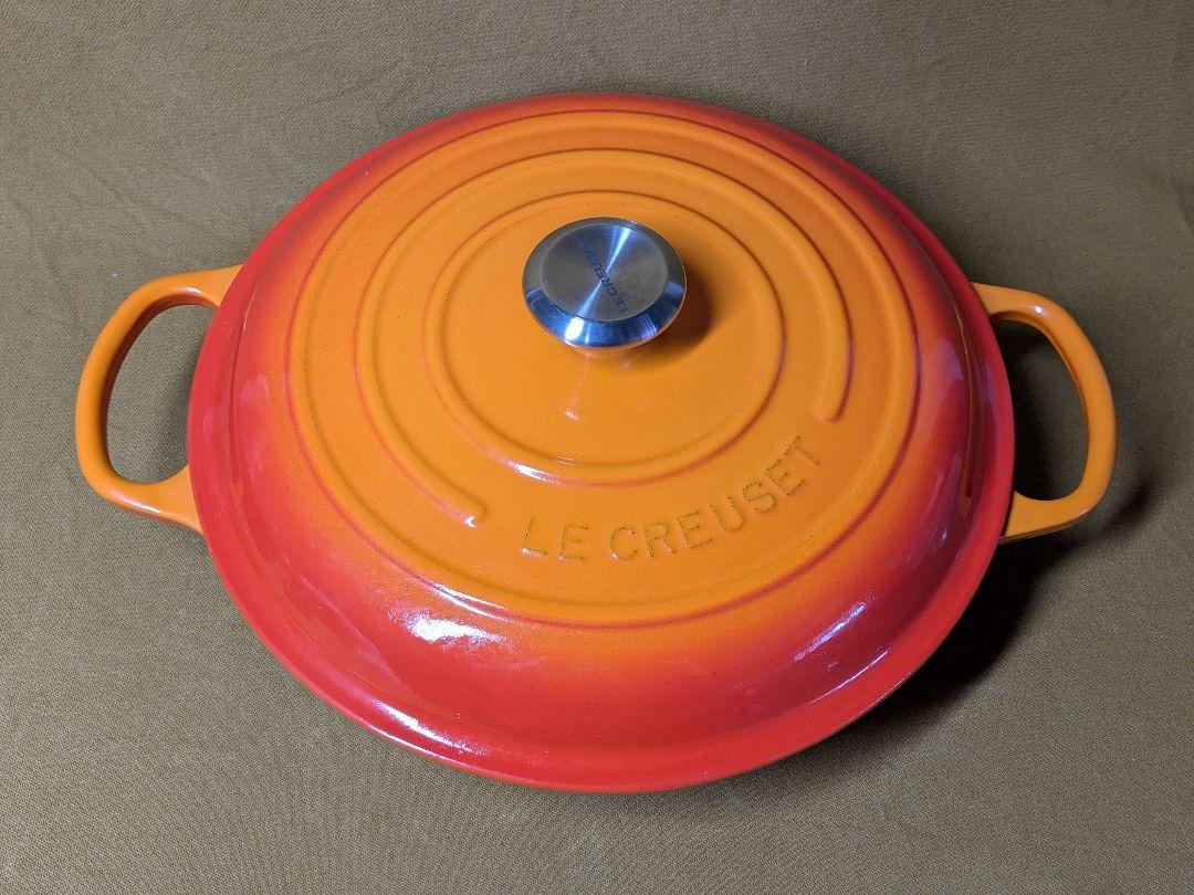LE CREUSETビュッフェキャセロール　オレンジ30cm