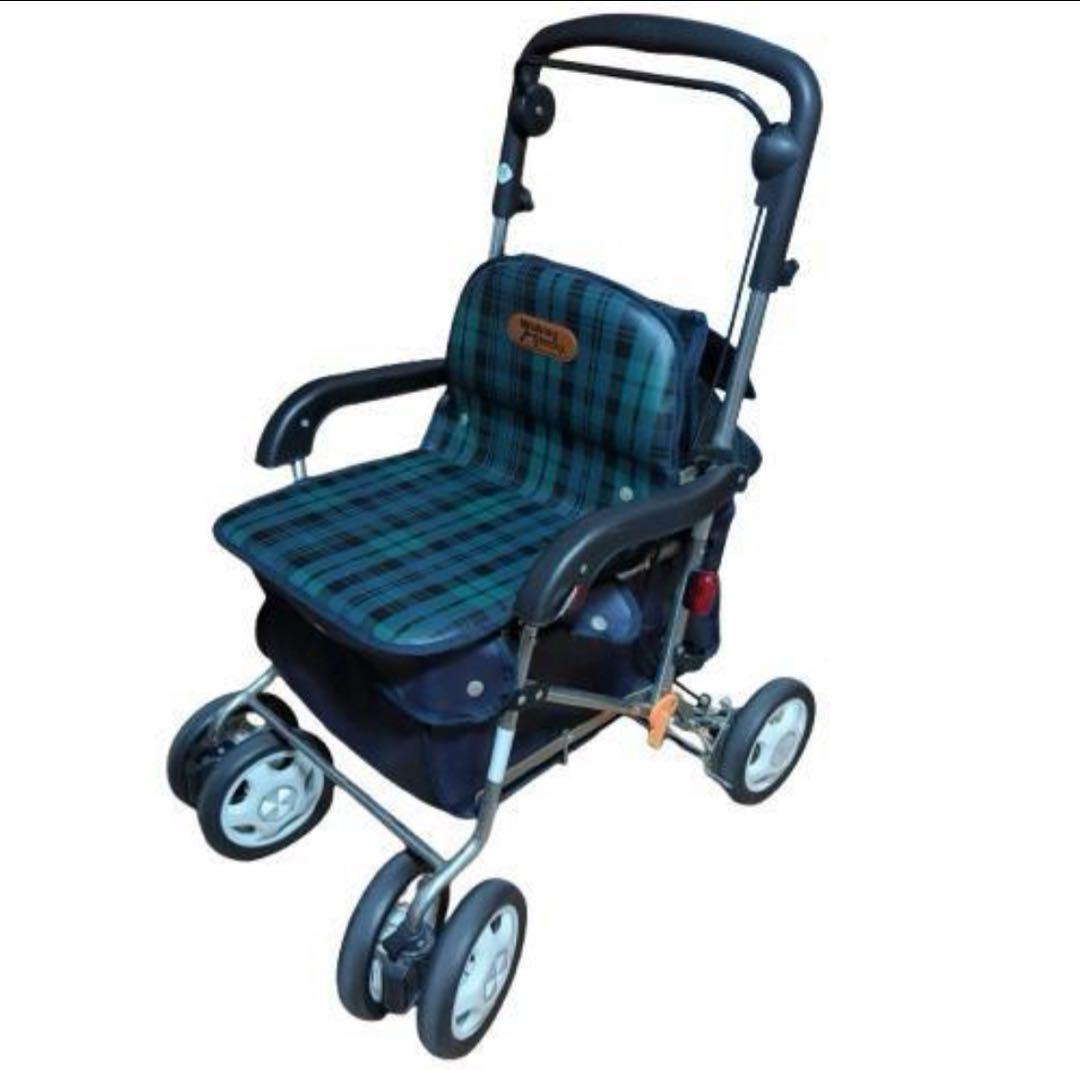 美品 幸和製作所製 シルバーカー 折りたたみ式 Walking Stecky
