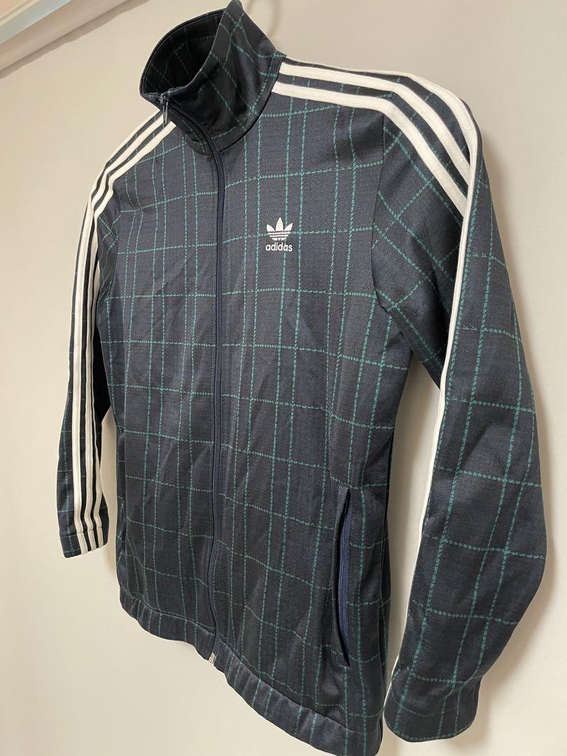 adidas タータンチェック柄セットアップジャージ 上下セット