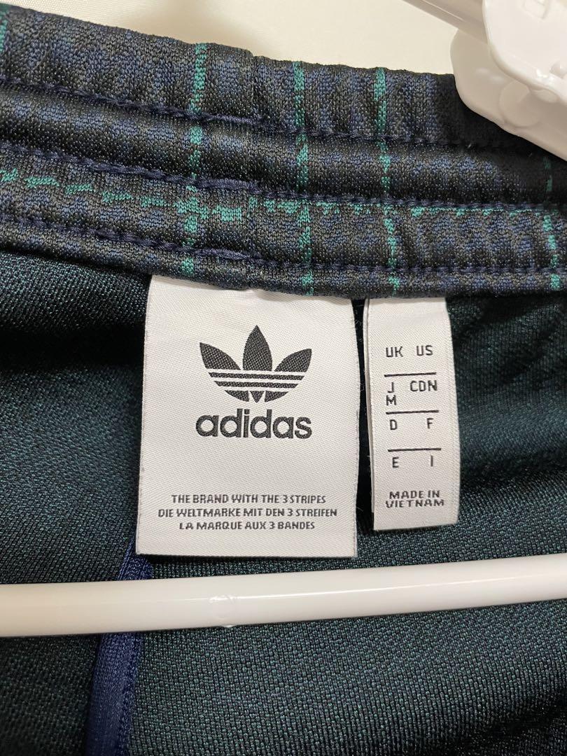 adidas タータンチェック柄セットアップジャージ 上下セット