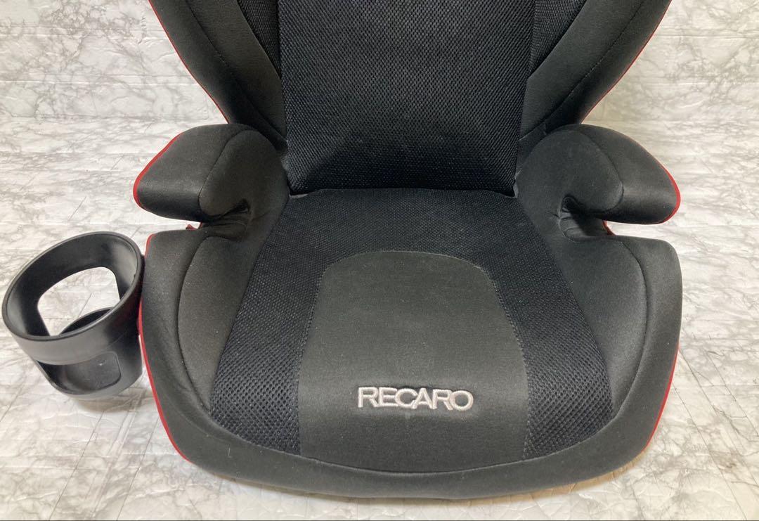 【良品】RECARO J3 Jet Black ジュニアシート シートベルト固定