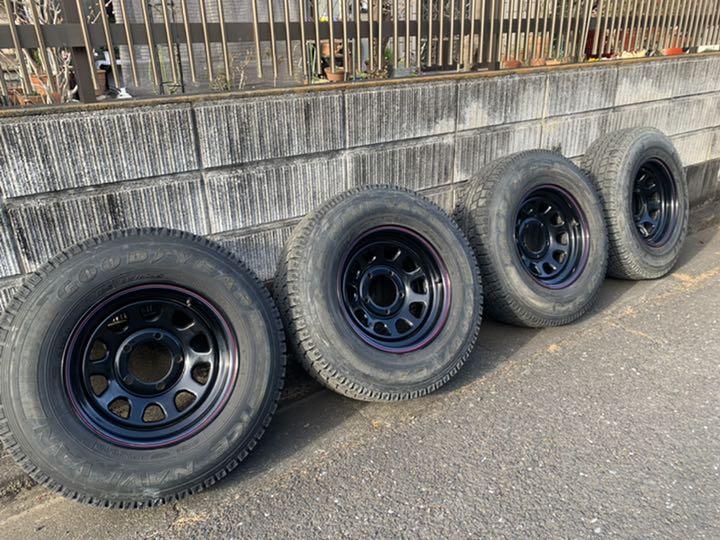 ・オートバ⊿ ジムニー スタッドレス GOODYEAR グッドイヤー zqR2j-m88770077484 ホイール デイトナ のサイズ