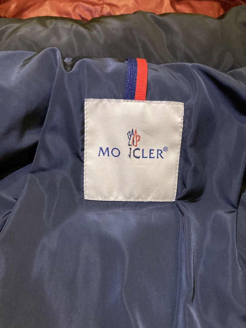 MONCLER モンクレール　ダウンジャケット　ネイビー&ブラック　フード付き