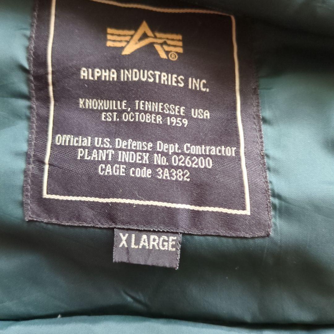 大きいサイズ アメリカ古着 ALPHA ダウンベスト XL