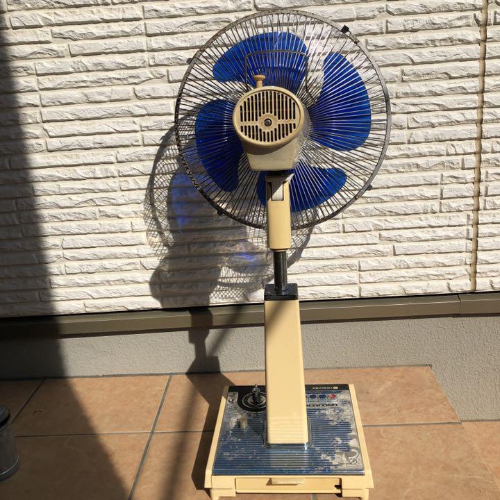 扇風機 東芝 TOSHIBA ブルー 青 レトロ レトロポップ 扇風機