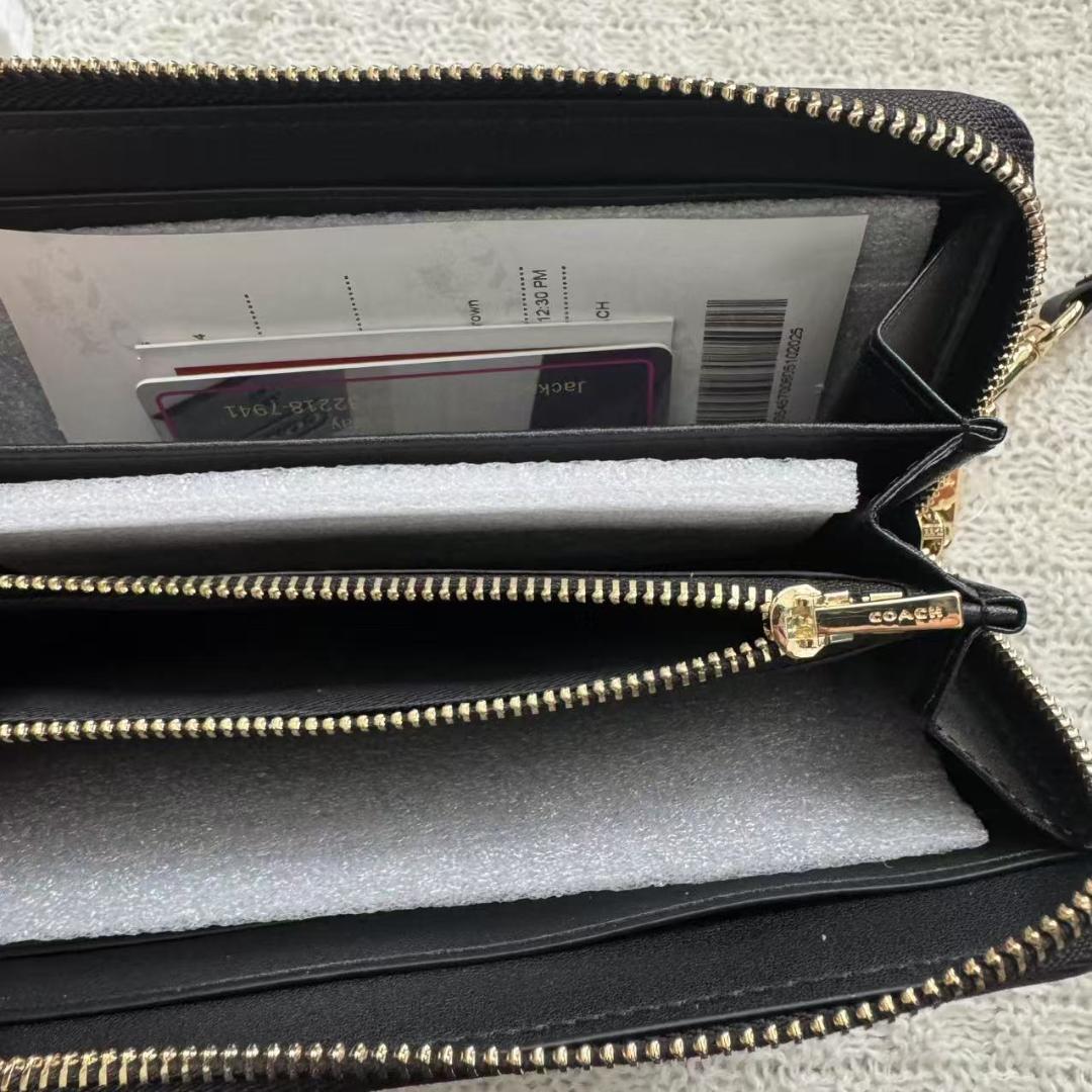 新品COACH　コーチシグネチャー長財布　ブラウン　男女兼用