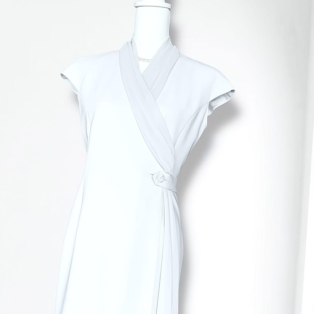 新品同様‼️miss ashida シフォン付カシュクールワンピース
