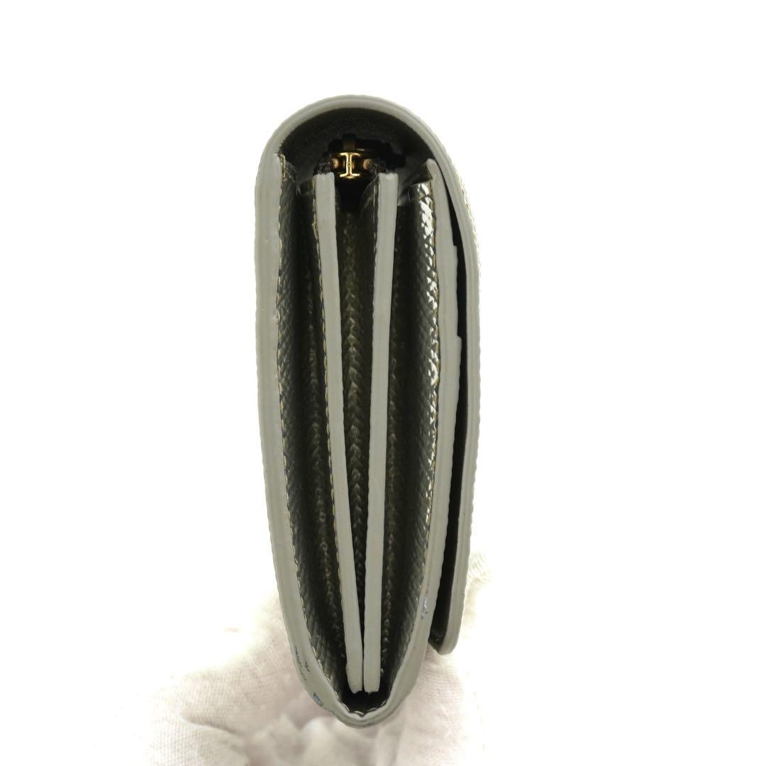✨新品未使用✨　BVLGARI 長財布　クラシコ　ロゴマニア　折り財布　シルバー