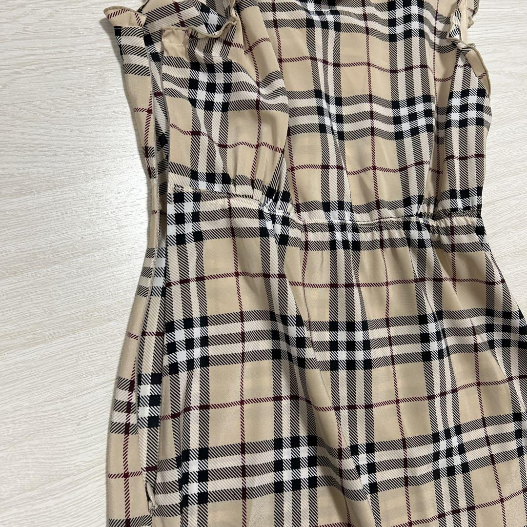 BURBERRY BLUE LABEL ノバチェックワンピース　38 ベージュ BURBERRY BLUELABEL 38 ノバチェック ワンピース
