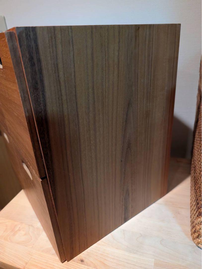 【送料込】無印良品 MUJI スタッキングシェルフ 引き出し ラタンカゴ 木製