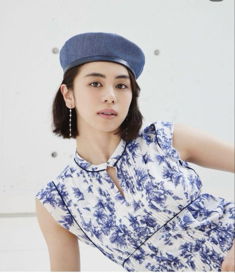 SNIDEL プリントプリーツワンピース 花柄ロングワンピース