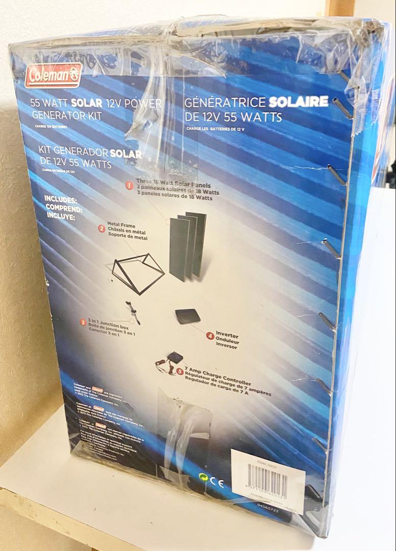 ✨【特別価格】Coleman 55W ポータブルソーラーいざという時の安心電源✨