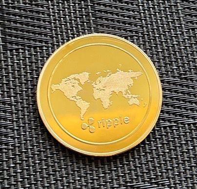 xrp リップル 仮想通貨 メダル コイン ゴールド 1枚 - メルカリ