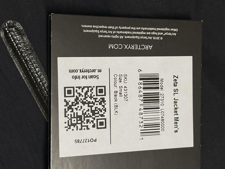 超特価低価 ARC'TERYX SL ジャケット S Pvhrj-m88783172420 アークテリクス ZETA ゼータ 国産定番