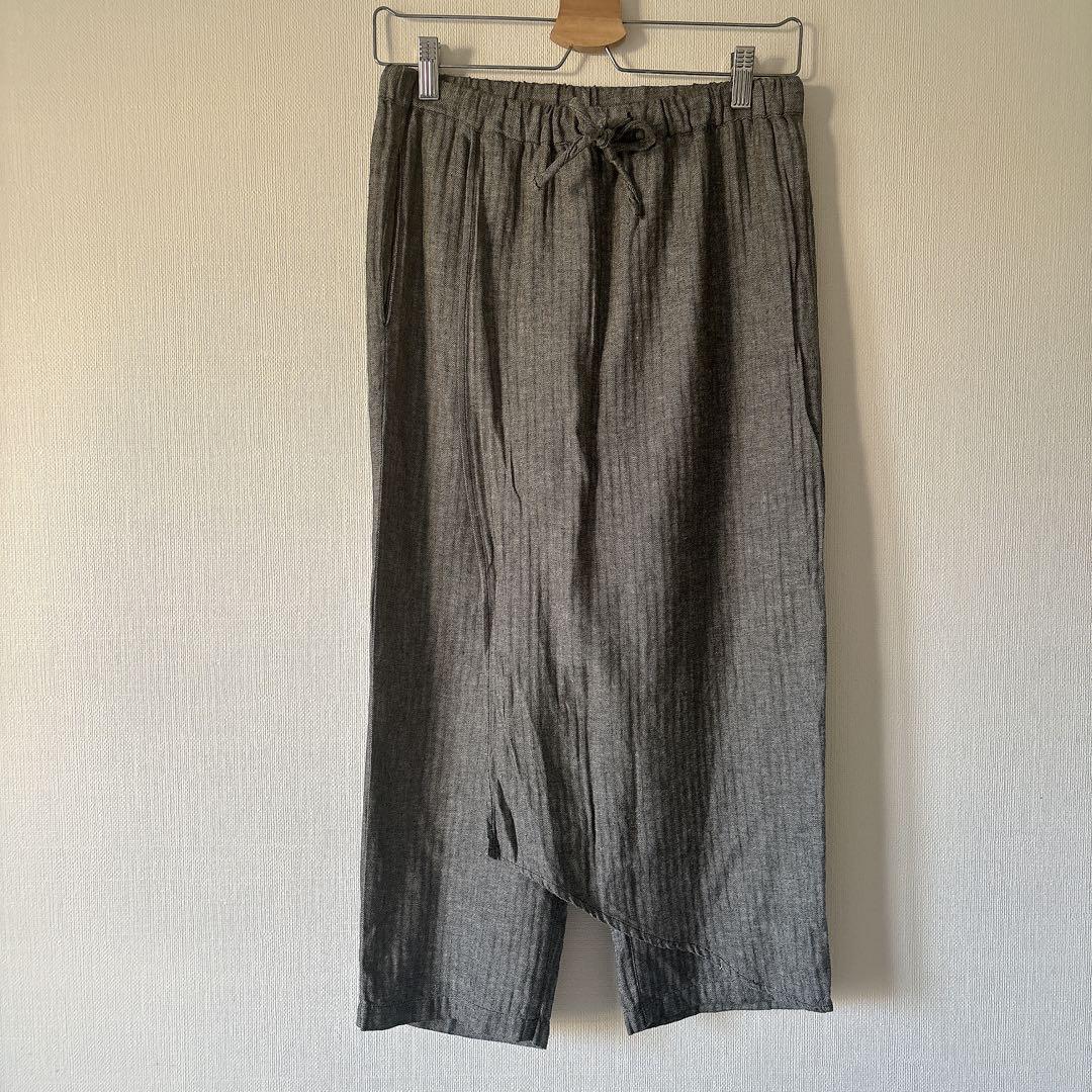 ✔️ blue willow ブルーウィロー ラップ パンツ コットンリネン