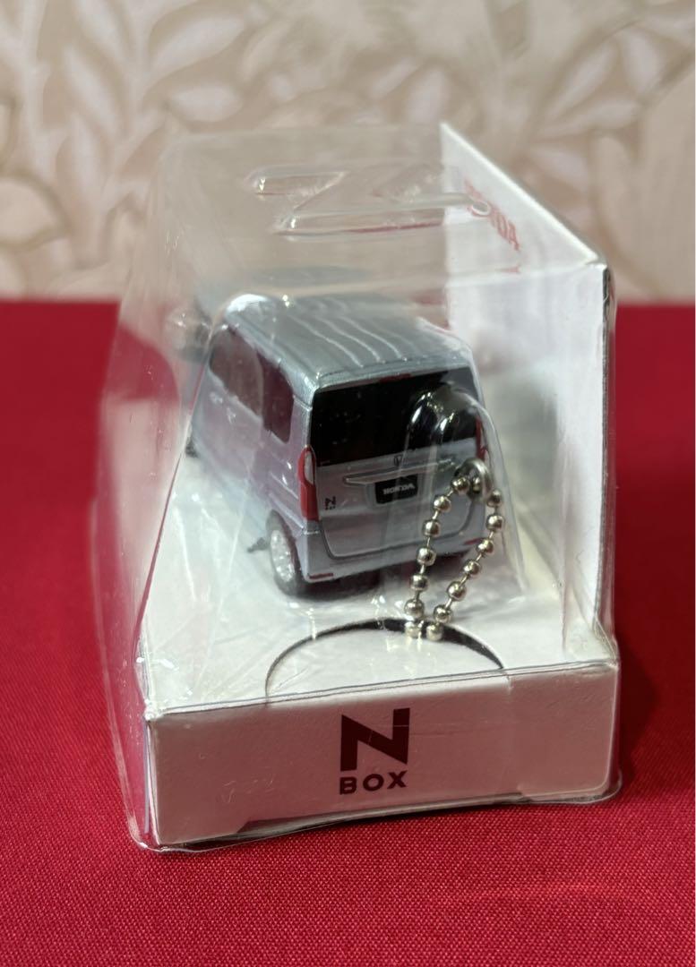 ミニカー☆HONDA N-BOX (シルバー) キーホルダー】【未開封